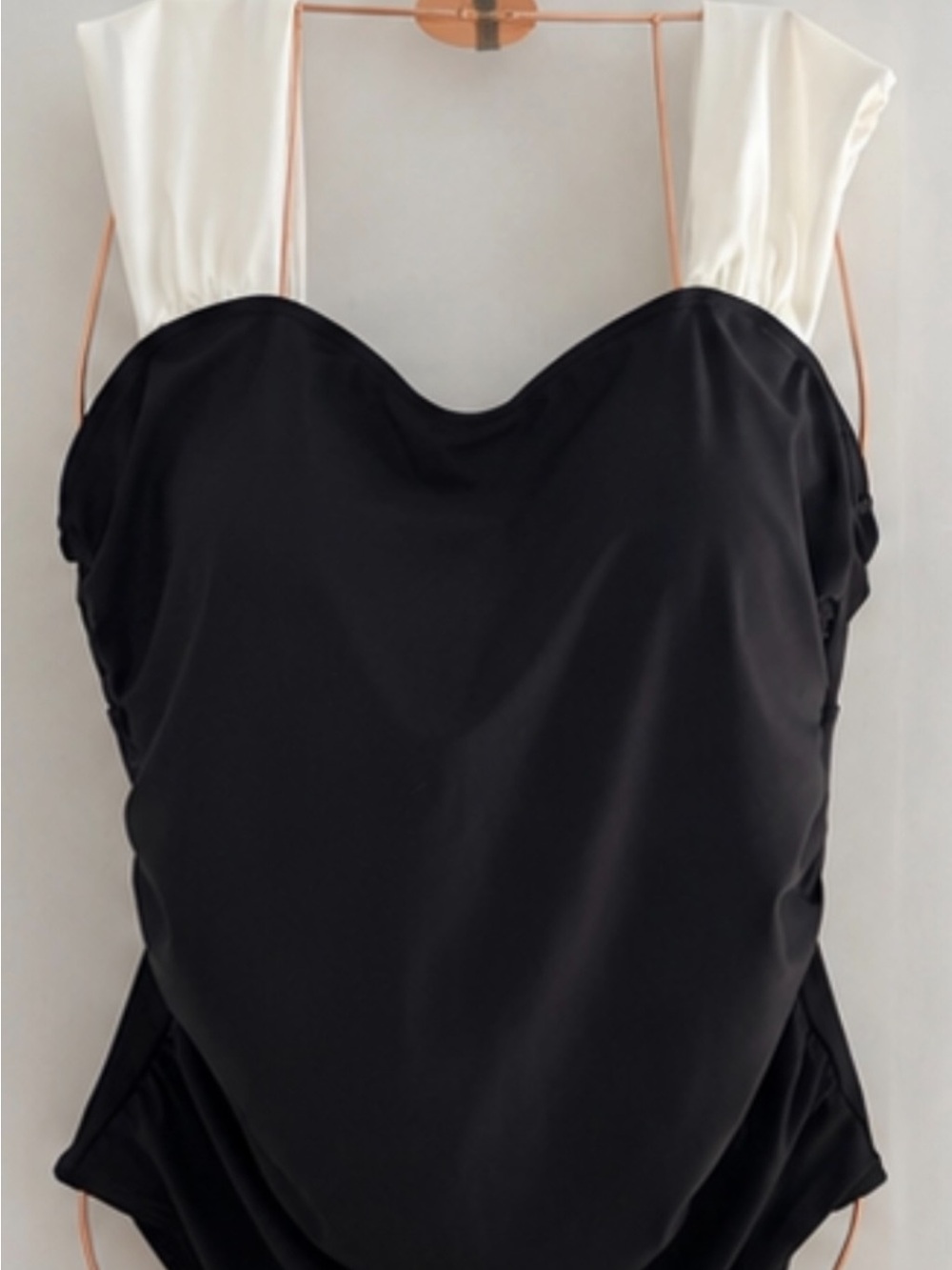 Black and White One-Piece Swimsuit
